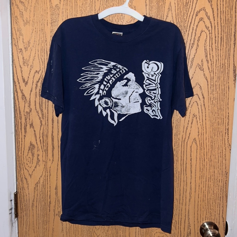 worn size medium heavy weight cotton graphic tshirt